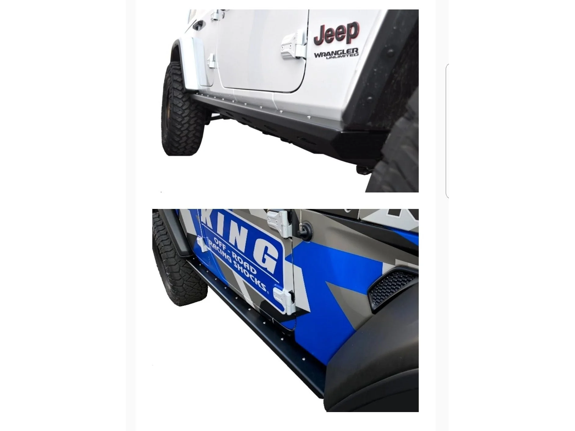 BOMBER ROCKERS AND OPTIONAL ROCKSKINS, 4 DOOR FOR JLU - Image 5