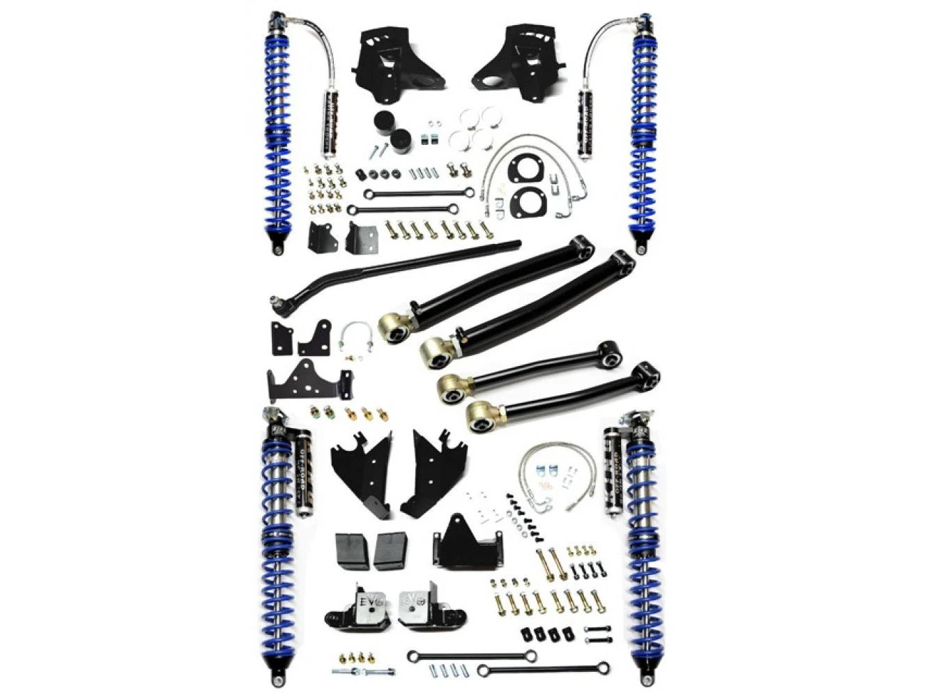 JK JKU EVO 3-5 INCH LIFT KING COILOVER CONVERSION ENFORCER PRO ( BLACK ) JEEP WRANGLER 2 DOOR & 4 DOOR 2007-2018 - Image 5