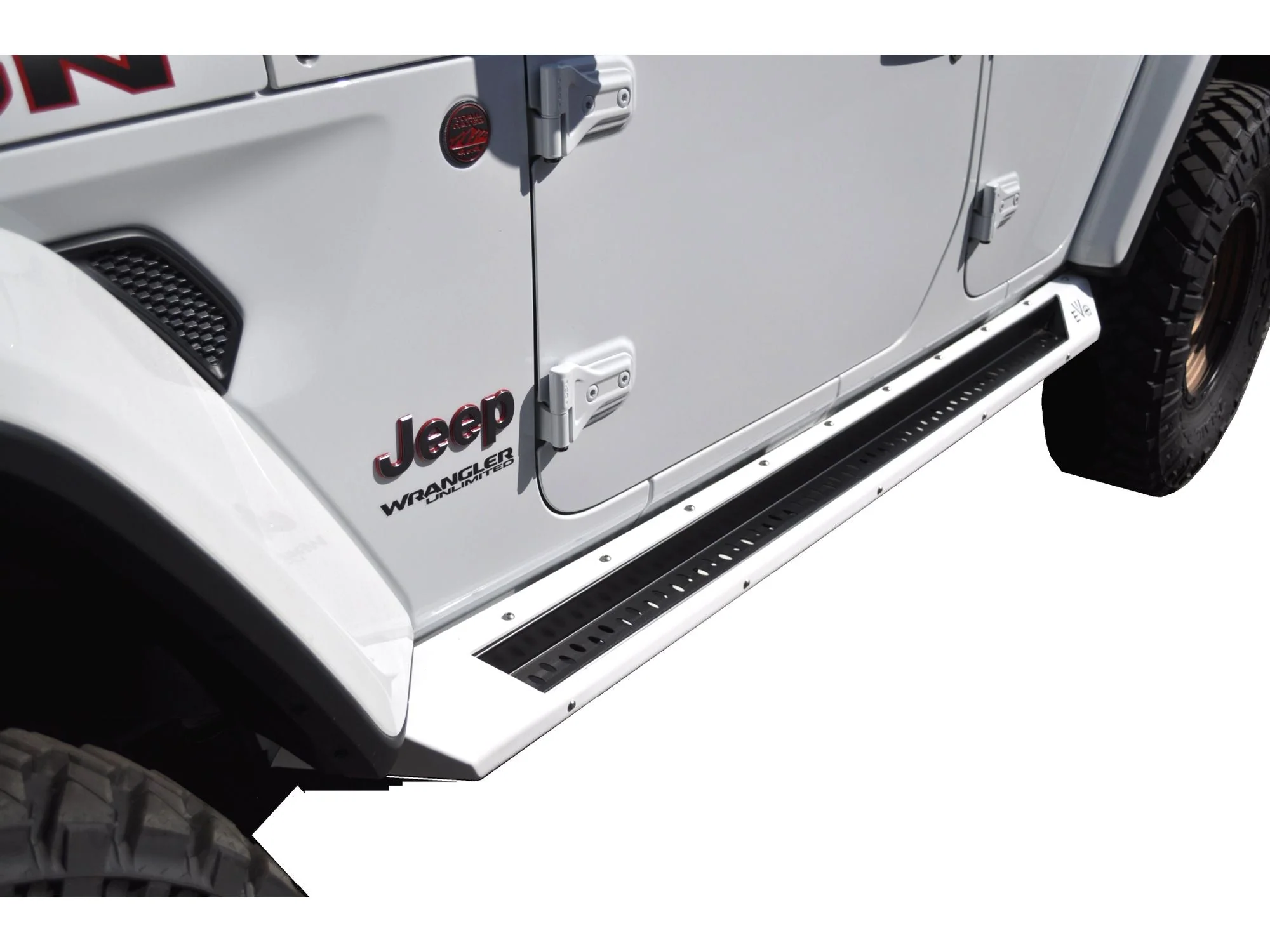 ROCKER STEPS WITH OPTIONAL BODY ROCKSKINS, 4 DOOR FOR JLU - Image 5